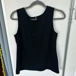 LOFT Black Sleeveless Shell Top